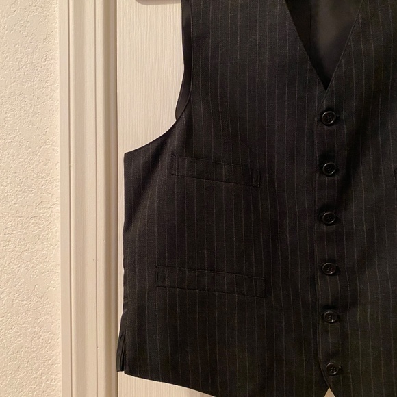 Brooks Brothers 1818 3 Piece Wool Suit, Black with Pinstripes - Picture 10 of 15